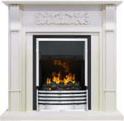 Каминокомплект Venice - Фактурный белый с очагом Flagstaff