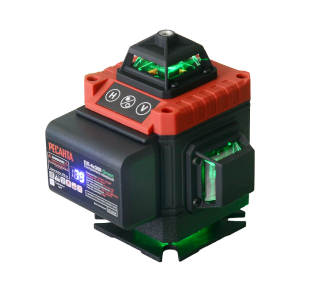 Построитель лазерный Ресанта ПЛ-4Х360ШС Green