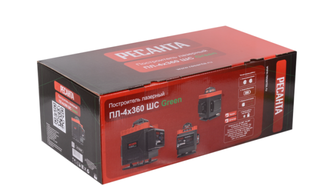 Построитель лазерный Ресанта ПЛ-4Х360ШС Green