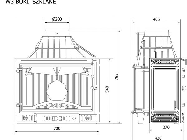 KAWMET W3PB-правое (2 стекла) 16,7 кВт