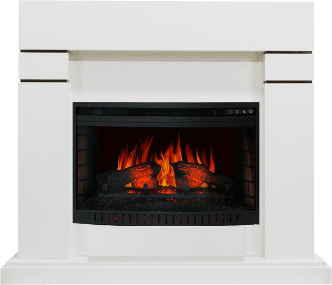 Каминокомплект Lindos - Белый (Высота 915 мм) с очагом Dioramic 26 LED FX Каминокомплект Lindos - Белый (Высота 915 мм) с очагом Dioramic 26 LED FX