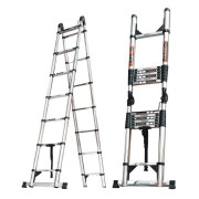Лестница телескопическая трансформер нержавеющая сталь 2,5/5,0 м TM-5050CC Лестница телескопическая трансформер нержавеющая сталь 2,5/5,0 м TM-5050CC