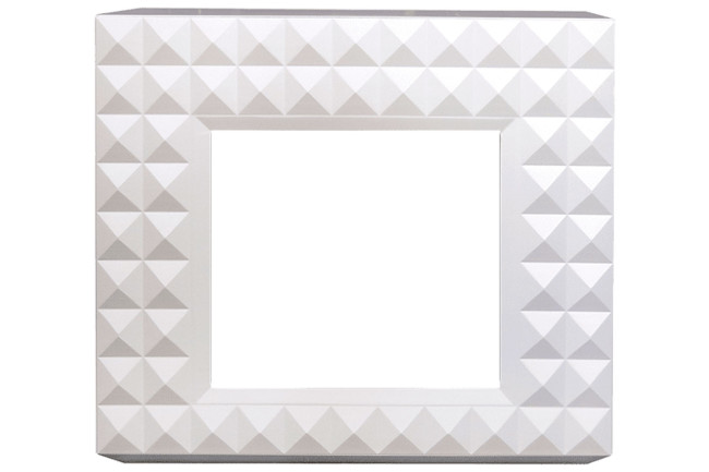 Каминокомплект Diamond - Бьянко белый с очагом Vision 23 LED FX