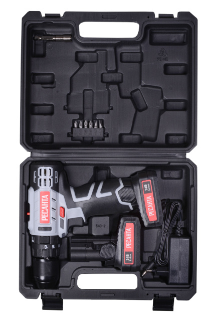 Дрель-шуруповерт аккумуляторная ДА-24-2ЛК-У Ресанта