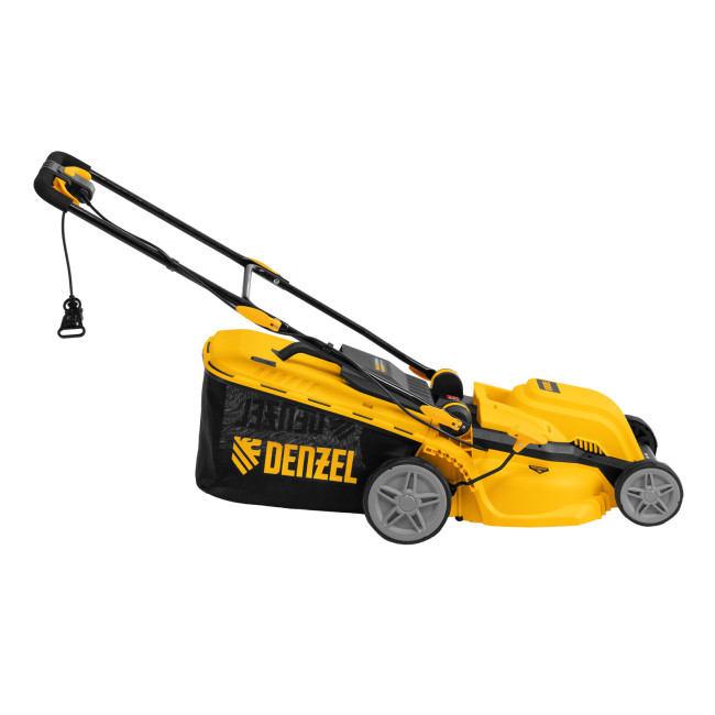 Газонокосилка электрическая GMC-1800, шир. 38см, 1800 Вт, 6 уров., травосб. 35 л Denzel