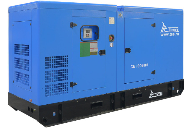 Дизельный генератор ТСС ЭД-150-Т400 с АВР в шумозащитном кожухе на прицепе Дизельный генератор ТСС ЭД-150-Т400 с АВР в шумозащитном кожухе на прицепе