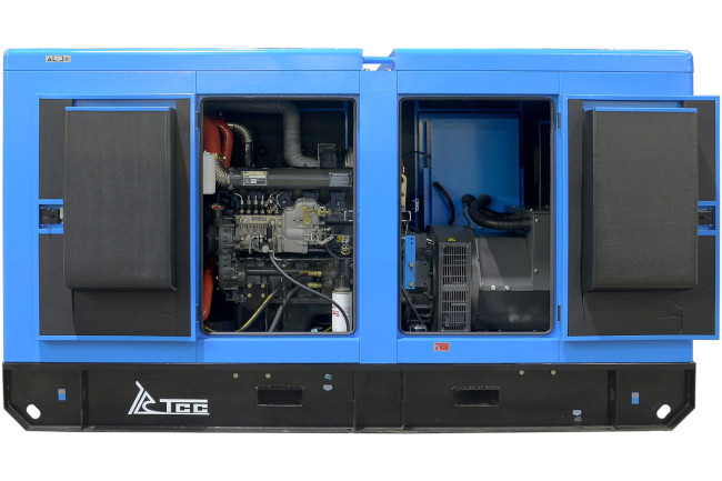 Дизельный генератор ТСС ЭД-150-Т400 с АВР в шумозащитном кожухе на прицепе Дизельный генератор ТСС ЭД-150-Т400 с АВР в шумозащитном кожухе на прицепе