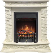 Каминокомплект Luzern - Слоновая кость с очагом Fobos FX Black