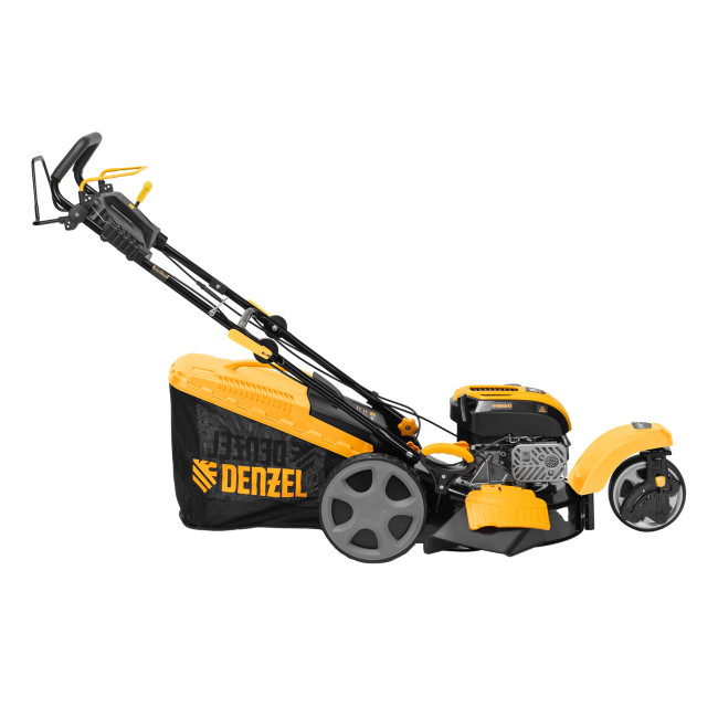 Бензиновая газонокосилка GLT-460SP-T, Trike 149 см3, 46 см, привод, панель, 60л Denzel Бензиновая газонокосилка GLT-460SP-T, Trike 149 см3, 46 см, привод, панель, 60л Denzel