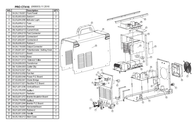 Многофункциональный сварочный аппарат, TSS PRO CT-416