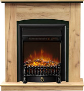 Каминокомплект Barcelona (разборный) - Дуб золотой с очагом Fobos FX M Black RC