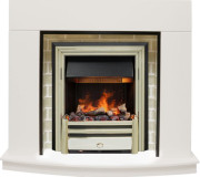 Каминокомплект Montana - Белый с очагом Cavendish