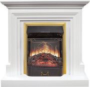 Каминокомплект Bradford - Белый с очагом Majestic FX M Brass