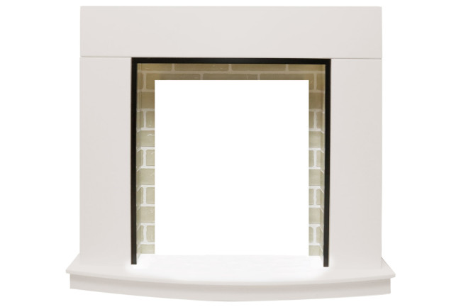 Каминокомплект Montana - Белый с очагом Chesford