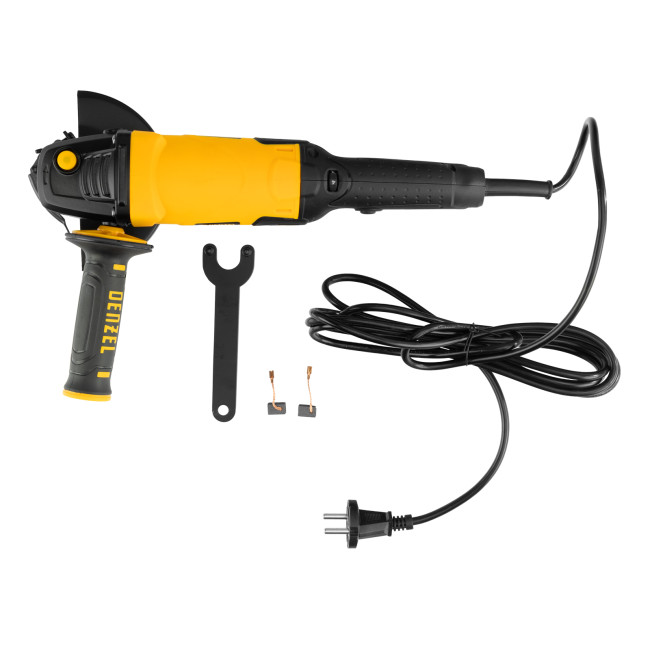 Машина шлифовальная угловая AG125-1100A, 1100 Вт, 125 мм, 3000-11000 об/мин Denzel Машина шлифовальная угловая AG125-1100A, 1100 Вт, 125 мм, 3000-11000 об/мин Denzel