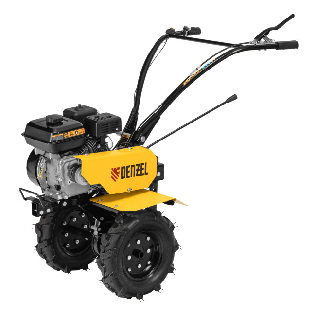 Мотоблок DPT-170, 7 л.с., ремен.сцеп, шир 85 см, глуб 35 см,фрез 3х3,ШОМ,скор 2В/1Н,кол 8" Denzel