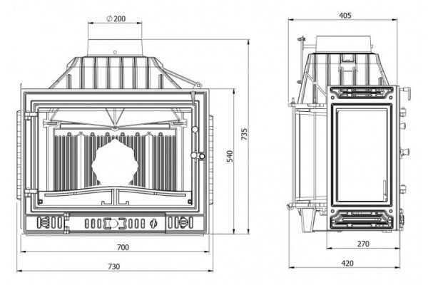 KAWMET W4LP (3 стекла) 14,5 кВт