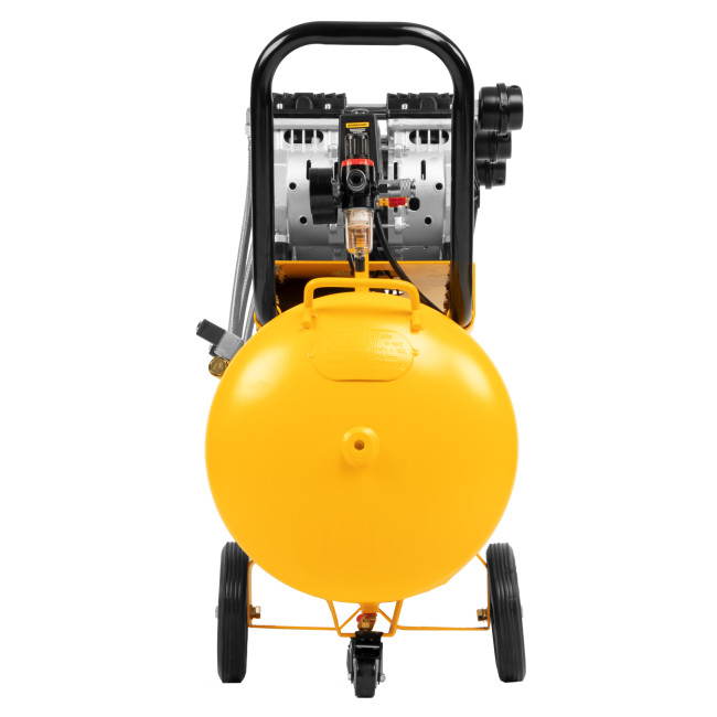 Компрессор безмасляный, малошумный DLS 1800/100,1800 Вт, 3x600, 100 л, 345 л/мин Denzel