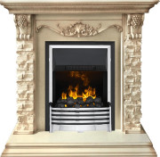Каминокомплект Adriana - Cлоновая кость с очагом Flagstaff Каминокомплект Adriana - Cлоновая кость с очагом Flagstaff