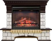 Каминокомплект Pierre Luxe - Венге / Белый с очагом Symphony 26'' DF2608-INT