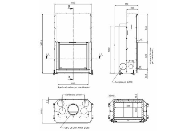 MCZ Forma 75 прямое стекло