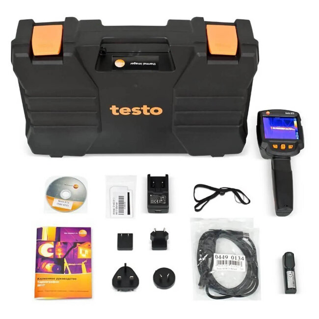 Тепловизор Testo 872 и смарт-зонд термогигрометра Testo 605i