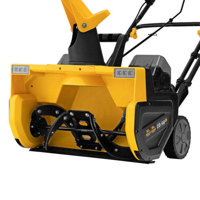 Снегоуборочная машина аккумуляторная, ESB-560Li, 560 мм, 40В, 2 АКБ 5 Ач, ЗУ, метал. шнек Denzel