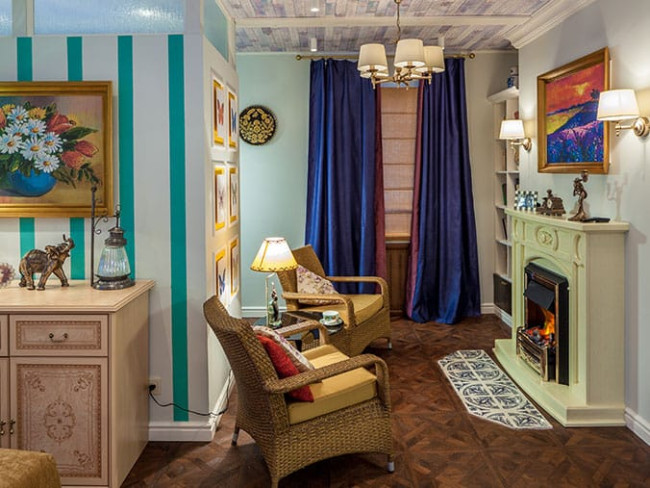 Каминокомплект Florence - Слоновая кость с патиной с очагом Danville Antique Brass FB2