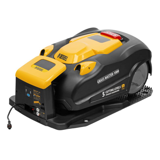 Робот-газонокосилка Grass Master 1000  1000м², 3Ач, 28V, LCD дисплей, Wi-Fi Denzel