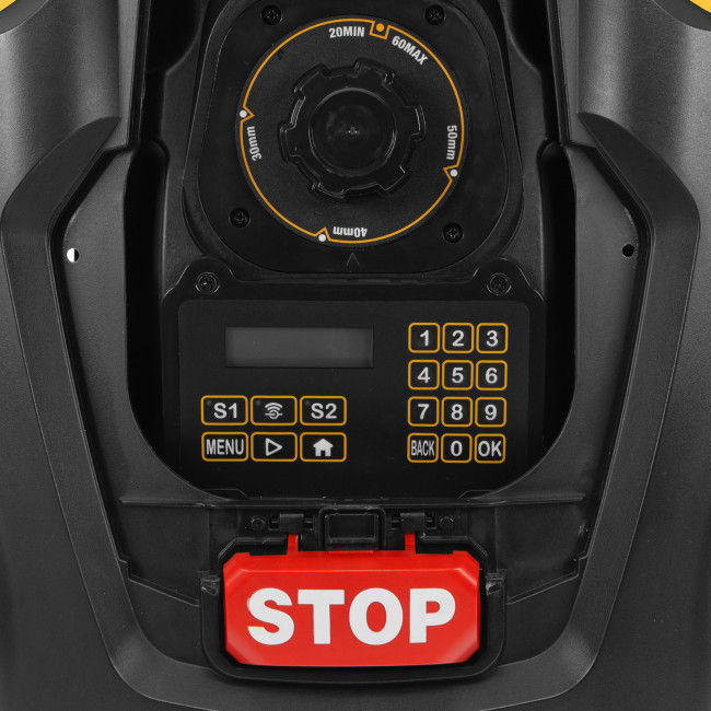 Робот-газонокосилка Grass Master 1000  1000м², 3Ач, 28V, LCD дисплей, Wi-Fi Denzel