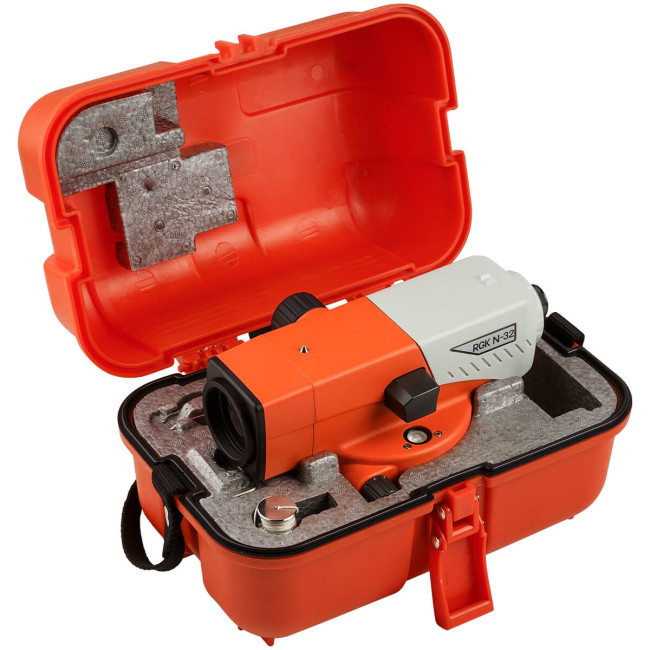 Комплект оптический нивелир RGK N-32 с поверкой + штатив S6-N + рейка RGK TS-7