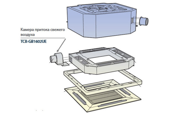 Toshiba Камера притока свежего воздуха (TCB-GB1602UE)