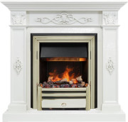 Каминокомплект Derby - Белый дуб с очагом Cavendish