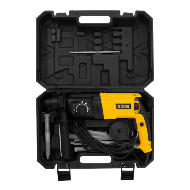 Перфоратор электрический RHH-800-26, SDS-plus, 800 Вт, 3 Дж, 3 плюс 1 реж. Denzel
