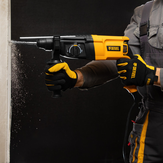 Перфоратор электрический RHH-800-26, SDS-plus, 800 Вт, 3 Дж, 3 плюс 1 реж. Denzel