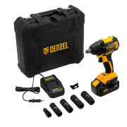 Гайковерт ударный аккумуляторный бесщет CIW-IB-300, Li-ion, 18В, 300Нм Denzel Гайковерт ударный аккумуляторный бесщет CIW-IB-300, Li-ion, 18В, 300Нм Denzel