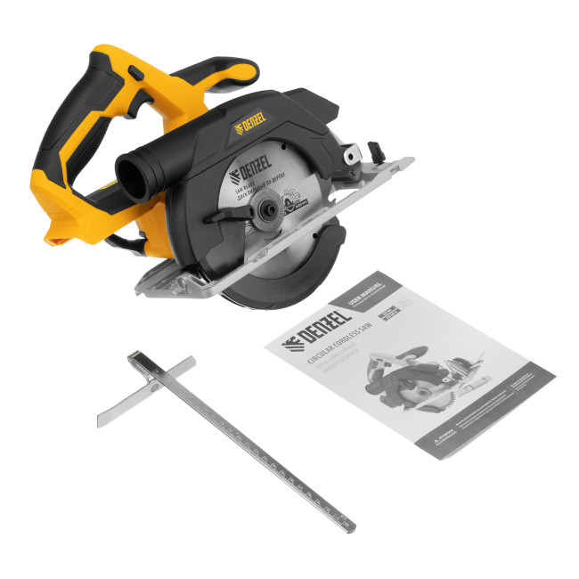 Пила циркулярная аккумуляторная бесщет. CCS-165-0, 18В Li-Ion Denzel Пила циркулярная аккумуляторная бесщет. CCS-165-0, 18В Li-Ion Denzel