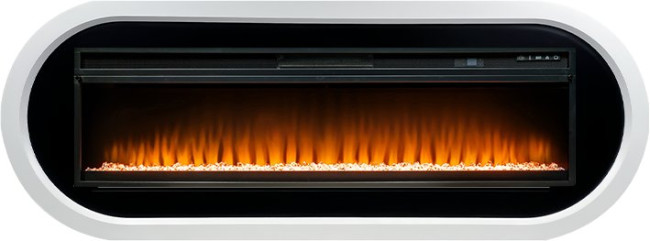 Каминокомплект Ellipse - Белый с черным с очагом Vision 60 LED