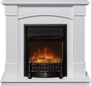 Каминокомплект Boston - Белый (Высота 925см) с очагом Fobos FX M Black RC Каминокомплект Boston - Белый (Высота 925см) с очагом Fobos FX M Black RC