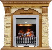 Каминокомплект Dublin - Дуб / Сланец с очагом Danville Chrome FB2 Каминокомплект Dublin - Дуб / Сланец с очагом Danville Chrome FB2