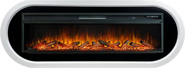 Каминокомплект Ellipse - Белый с черным с очагом Vision 60 LOG LED