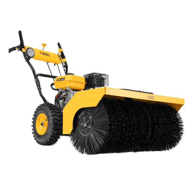 Гибридная снегоуборочная машина с функц. подметания SWB-800, 212 сс, руч. старт, 2 насадки// Denzel