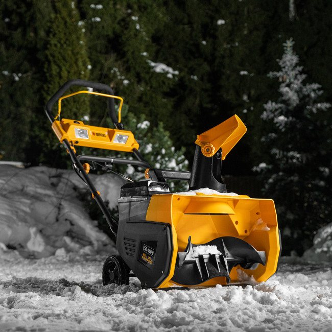 Снегоуборочная машина аккумуляторная, ESB-460-0, Li-Ion, 36В Denzel Снегоуборочная машина аккумуляторная, ESB-460-0, Li-Ion, 36В Denzel