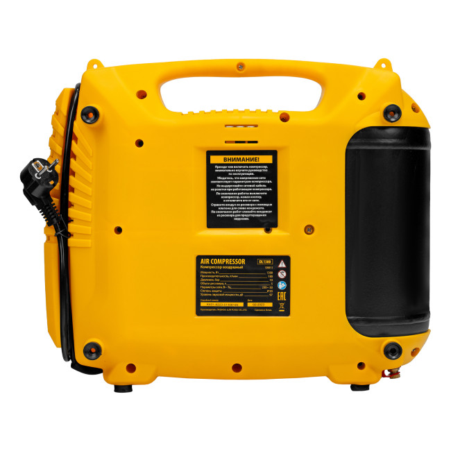 Компрессор воздушный DL1300, 10 бар, 1,3 кВт 180 л/мин 5 л, с набором аксессуаров Denzel Компрессор воздушный DL1300, 10 бар, 1,3 кВт 180 л/мин 5 л, с набором аксессуаров Denzel