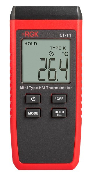 Термометр RGK CT-11 с погружным зондом температуры TR-10W с поверкой