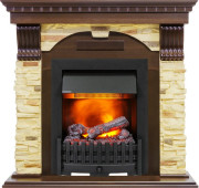 Каминокомплект Dublin угловой - Темный дуб / Сланец с очагом Danville Black FB2