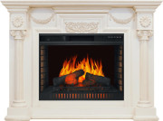 Каминокомплект London - Слоновая кость с патиной (28, 30) с очагом Vision 30 EF LED FX