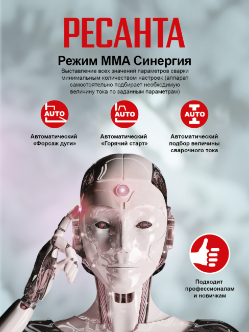 Сварочный аппарат инверторный РЕСАНТА САИ-250T LUX