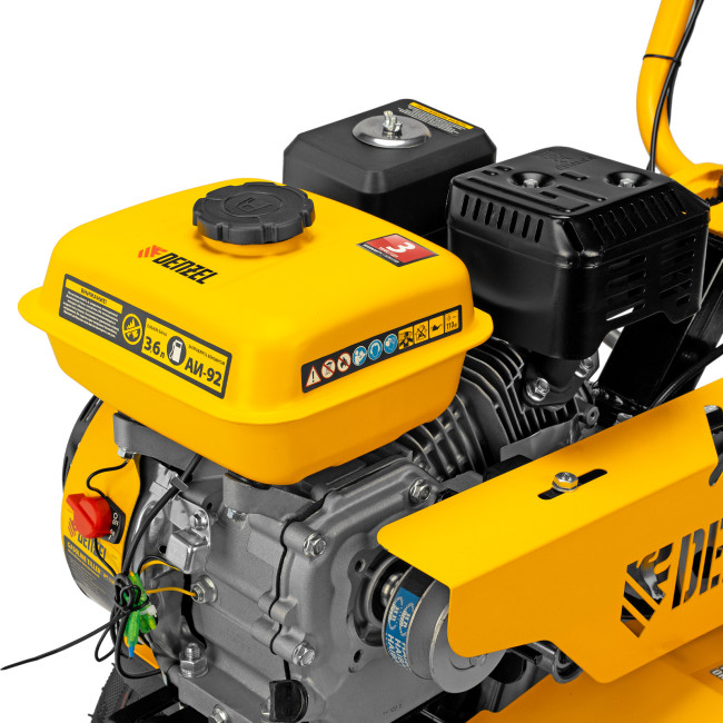 Мотоблок DPT-170S, 7 л.с., ремен.сцеп, фрез 3х4, ШОМ, передачи 2В/1Н Denzel