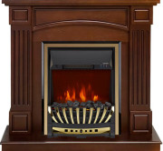 Каминокомплект Boston - Темный дуб (Высота 925см) с очагом Aspen Gold Каминокомплект Boston - Темный дуб (Высота 925см) с очагом Aspen Gold